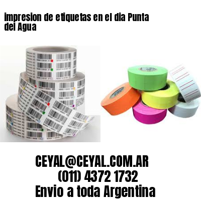 impresion de etiquetas en el dia Punta del Agua