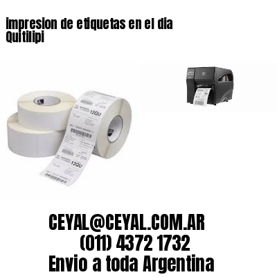 impresion de etiquetas en el dia Quitilipi