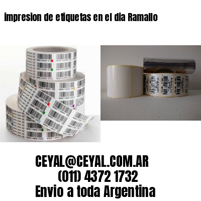 impresion de etiquetas en el dia Ramallo