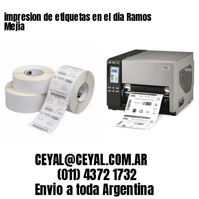 impresion de etiquetas en el dia Ramos Mejía