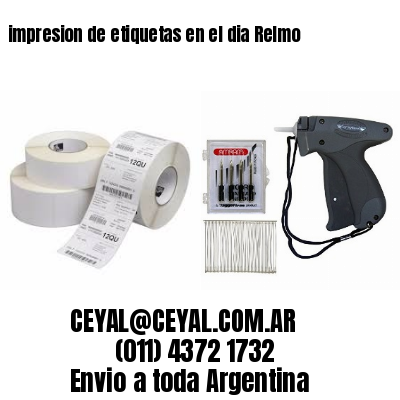 impresion de etiquetas en el dia Relmo