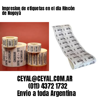impresion de etiquetas en el dia Rincón de Nogoyá