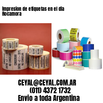 impresion de etiquetas en el dia Rocamora