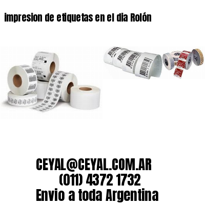 impresion de etiquetas en el dia Rolón