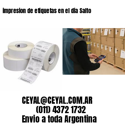 impresion de etiquetas en el dia Salto