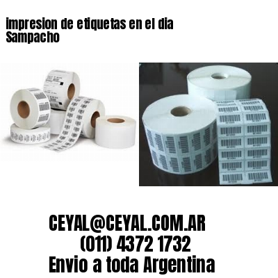 impresion de etiquetas en el dia Sampacho