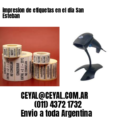 impresion de etiquetas en el dia San Esteban