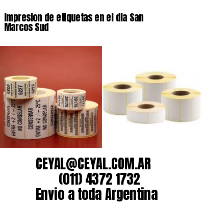 impresion de etiquetas en el dia San Marcos Sud