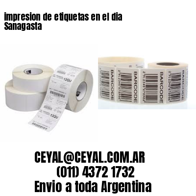 impresion de etiquetas en el dia Sanagasta