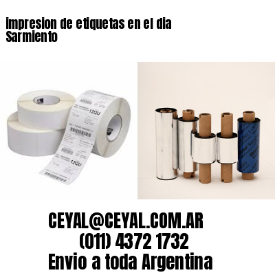 impresion de etiquetas en el dia Sarmiento