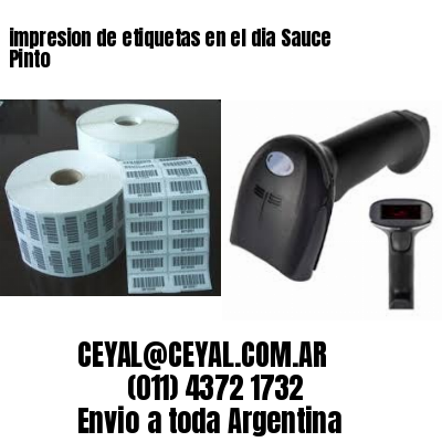 impresion de etiquetas en el dia Sauce Pinto