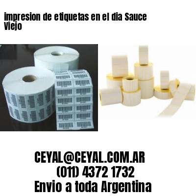 impresion de etiquetas en el dia Sauce Viejo