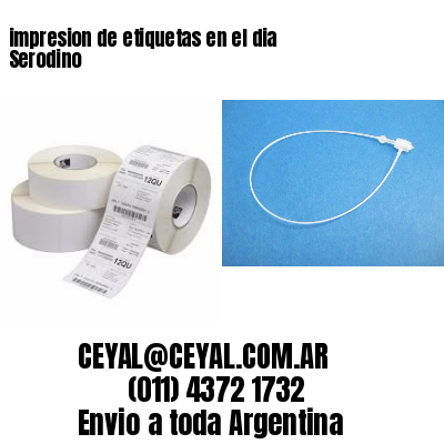 impresion de etiquetas en el dia Serodino