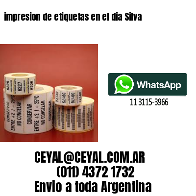 impresion de etiquetas en el dia Silva