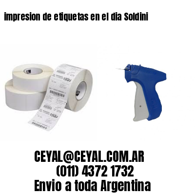 impresion de etiquetas en el dia Soldini