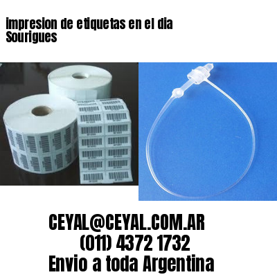 impresion de etiquetas en el dia Sourigues