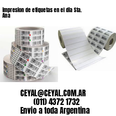 impresion de etiquetas en el dia Sta. Ana