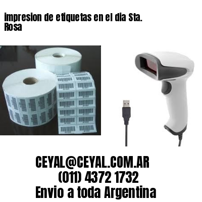 impresion de etiquetas en el dia Sta. Rosa