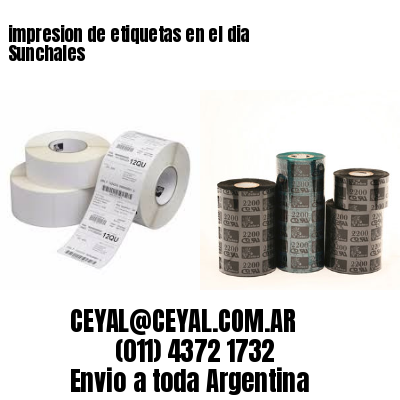 impresion de etiquetas en el dia Sunchales
