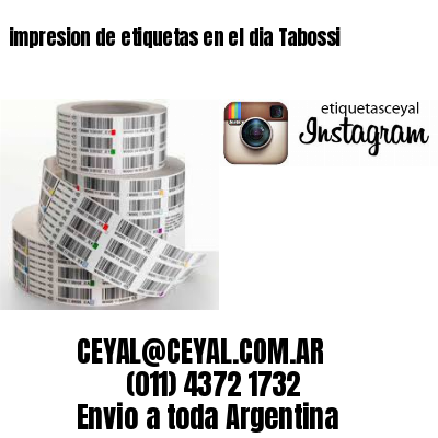 impresion de etiquetas en el dia Tabossi