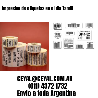 impresion de etiquetas en el dia Tandil