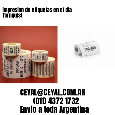 impresion de etiquetas en el dia Tornquist