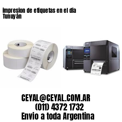 impresion de etiquetas en el dia Tunuyán