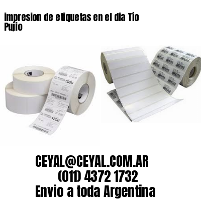 impresion de etiquetas en el dia Tío Pujio