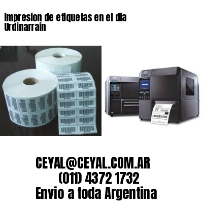 impresion de etiquetas en el dia Urdinarrain