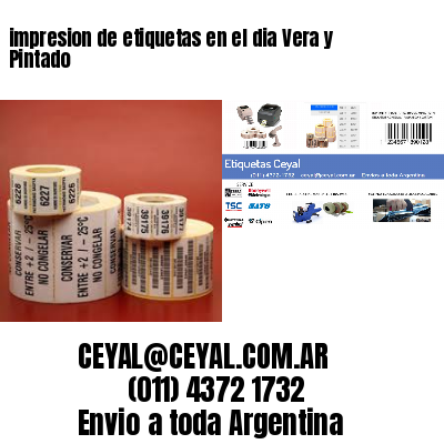 impresion de etiquetas en el dia Vera y Pintado