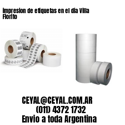 impresion de etiquetas en el dia Villa Fiorito