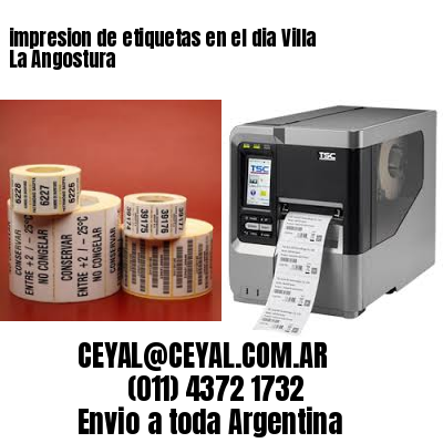 impresion de etiquetas en el dia Villa La Angostura