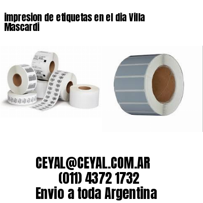 impresion de etiquetas en el dia Villa Mascardi