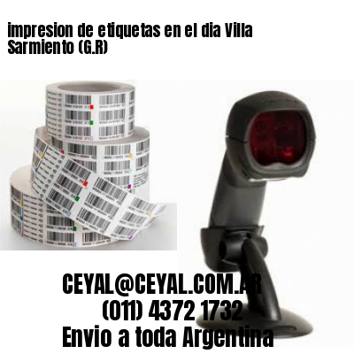 impresion de etiquetas en el dia Villa Sarmiento (G.R)