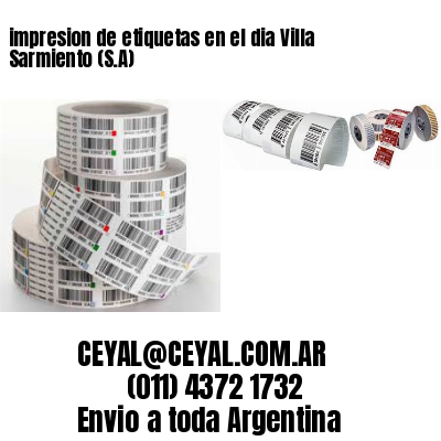 impresion de etiquetas en el dia Villa Sarmiento (S.A)