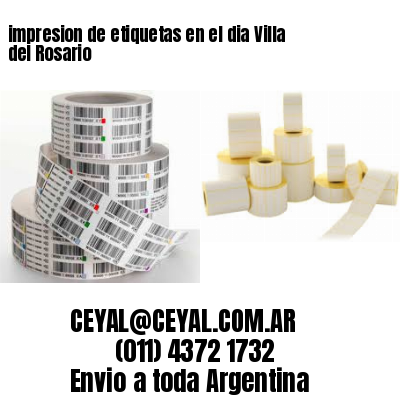 impresion de etiquetas en el dia Villa del Rosario