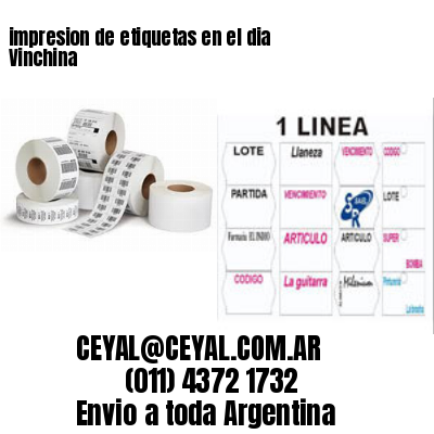 impresion de etiquetas en el dia Vinchina