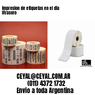 impresion de etiquetas en el dia Virasoro