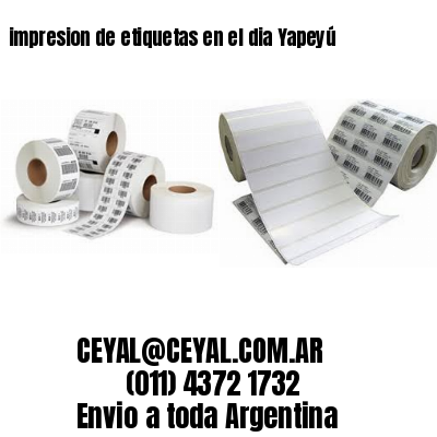 impresion de etiquetas en el dia Yapeyú