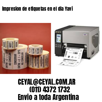 impresion de etiquetas en el dia Yaví