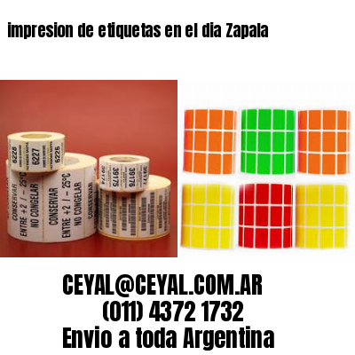 impresion de etiquetas en el dia Zapala