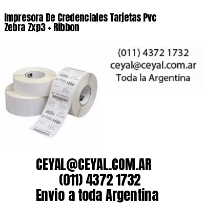 Impresora De Credenciales Tarjetas Pvc Zebra Zxp3   Ribbon