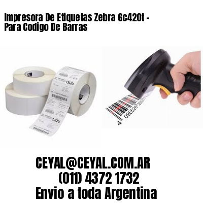 Impresora De Etiquetas Zebra Gc420t – Para Codigo De Barras