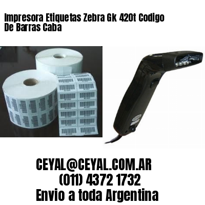 Impresora Etiquetas Zebra Gk 420t Codigo De Barras Caba