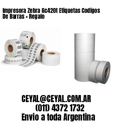 Impresora Zebra Gc420t Etiquetas Codigos De Barras   Regalo