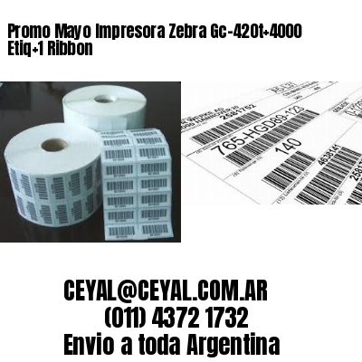 Promo Mayo Impresora Zebra Gc-420t 4000 Etiq 1 Ribbon