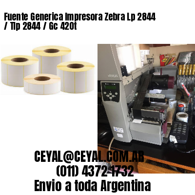 Fuente Generica Impresora Zebra Lp 2844 / Tlp 2844 / Gc 420t