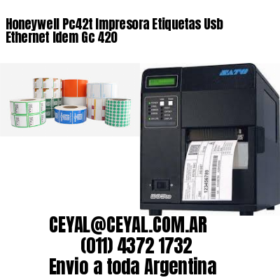 Honeywell Pc42t Impresora Etiquetas Usb Ethernet Idem Gc 420