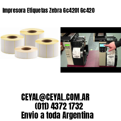 Impresora Etiquetas Zebra Gc420t Gc420