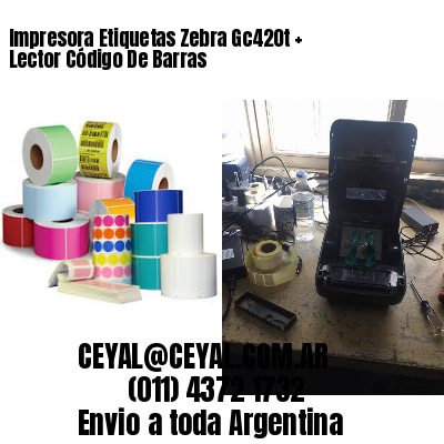Impresora Etiquetas Zebra Gc420t   Lector Código De Barras